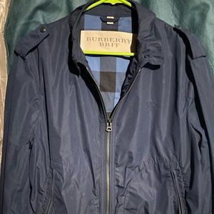 Burberry Navy Blue Windbreaker Jacket